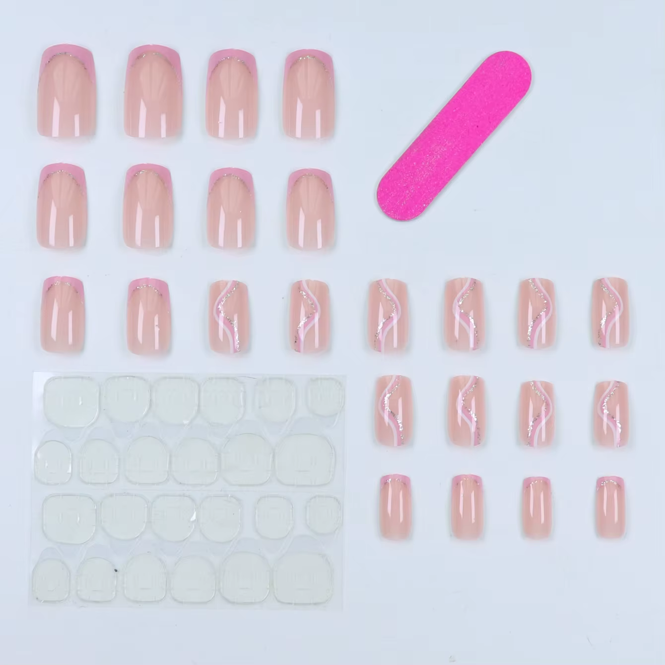 Améliorez instantané votre look avec 24 pièces-ensemble de faux ongles à couverture complète