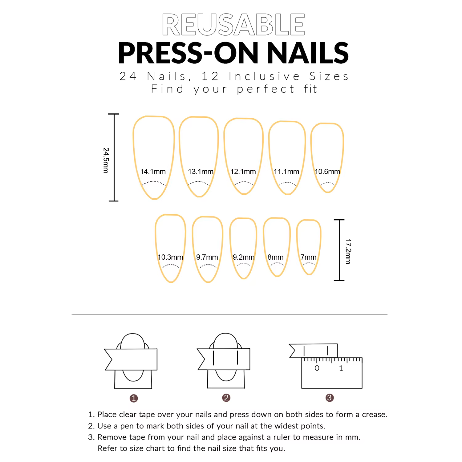 24 faux ongles charmants de la série coréenne