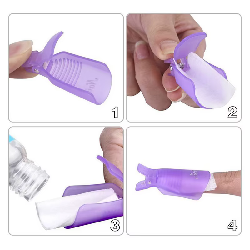 Clip de retrait d'ongles en acrylique