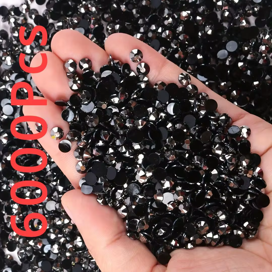 Cristal 6000 pièces strass en résine gelée