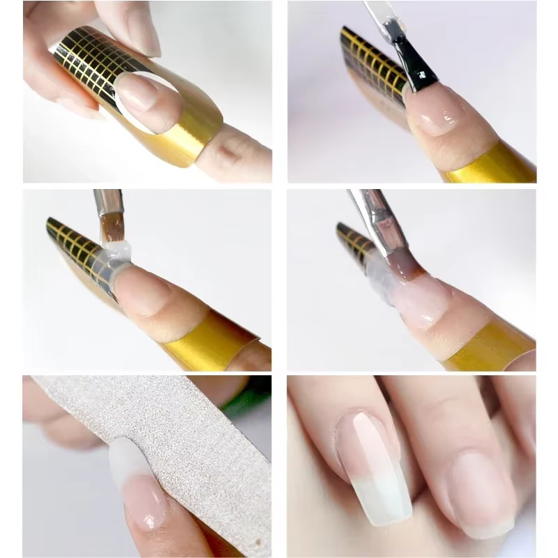 MSHARE 150ml gelée Gel constructeur ongles Extension Gel Tpo gratuit Gel crème moyen doux couverture ombre rose blanc UV