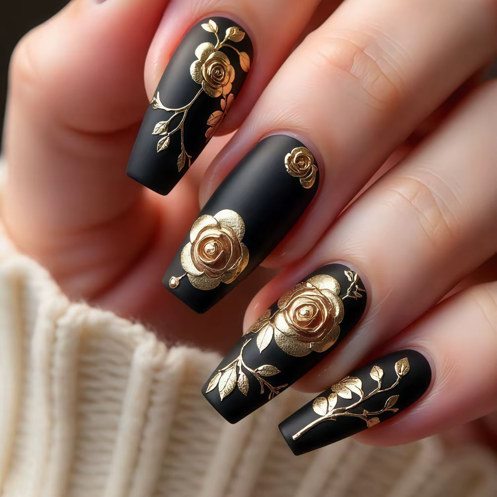 Faux ongles 3D pour femmes et filles