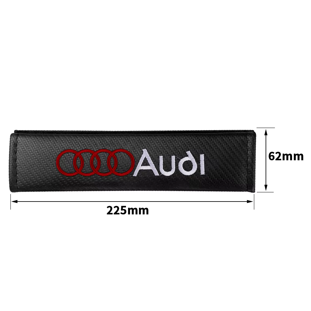 Couvre-ceinture de sécurité pour intérieur de voiture, protection d'épaule, badge, coussinet, accessoires automobiles pour Audi A1 A2 A3 A4 S6 Qyttro Sline RS Q2 Q3 TT A8