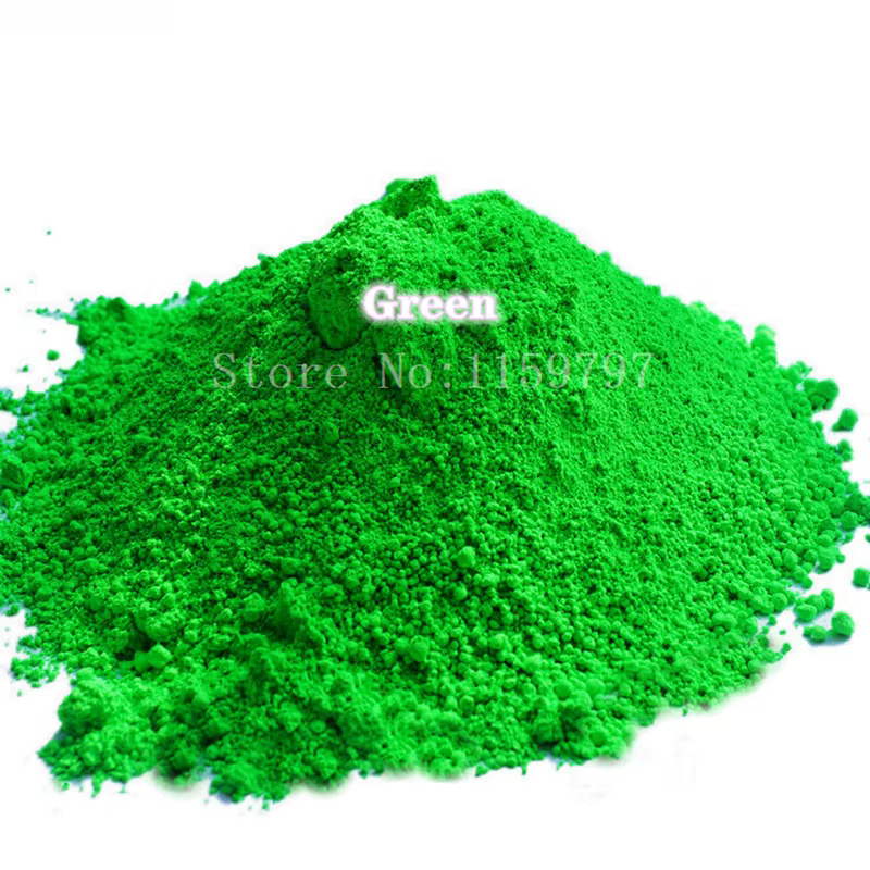 1kg vente en gros néon jaune vif ongles paillettes Fluorescence Pigment poudre de phosphore peinture fluorescente