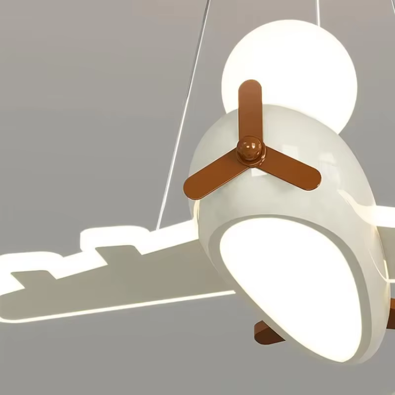 Plafonnier avion dessin animé enfants plafonnier Design créatif Led lampe blanche salon salle à manger bébé chambre décor lampe