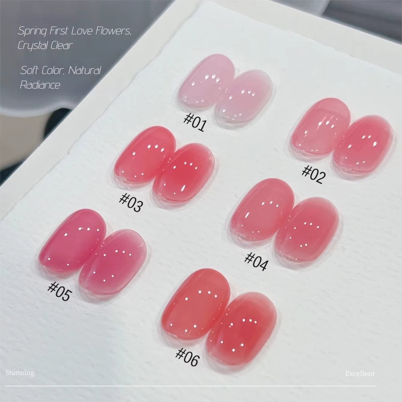 MIANEL 10ML 2026 Nouvelle Série Florale Rose Gel à Ongles Couleur Unie Douce
