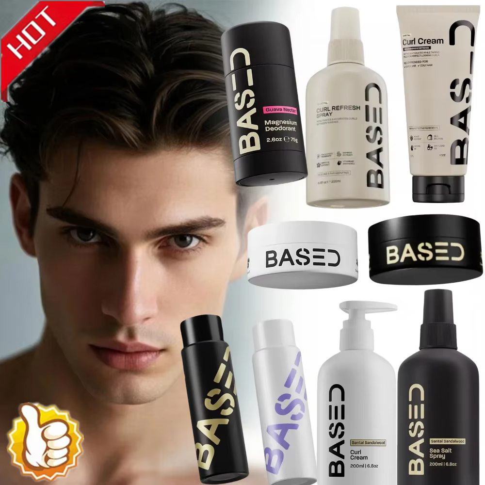 Shampooing et après-shampooing à base de sel marin, spray texturisant volumisant, crème définissante pour les boucles, modelage instantané longue durée