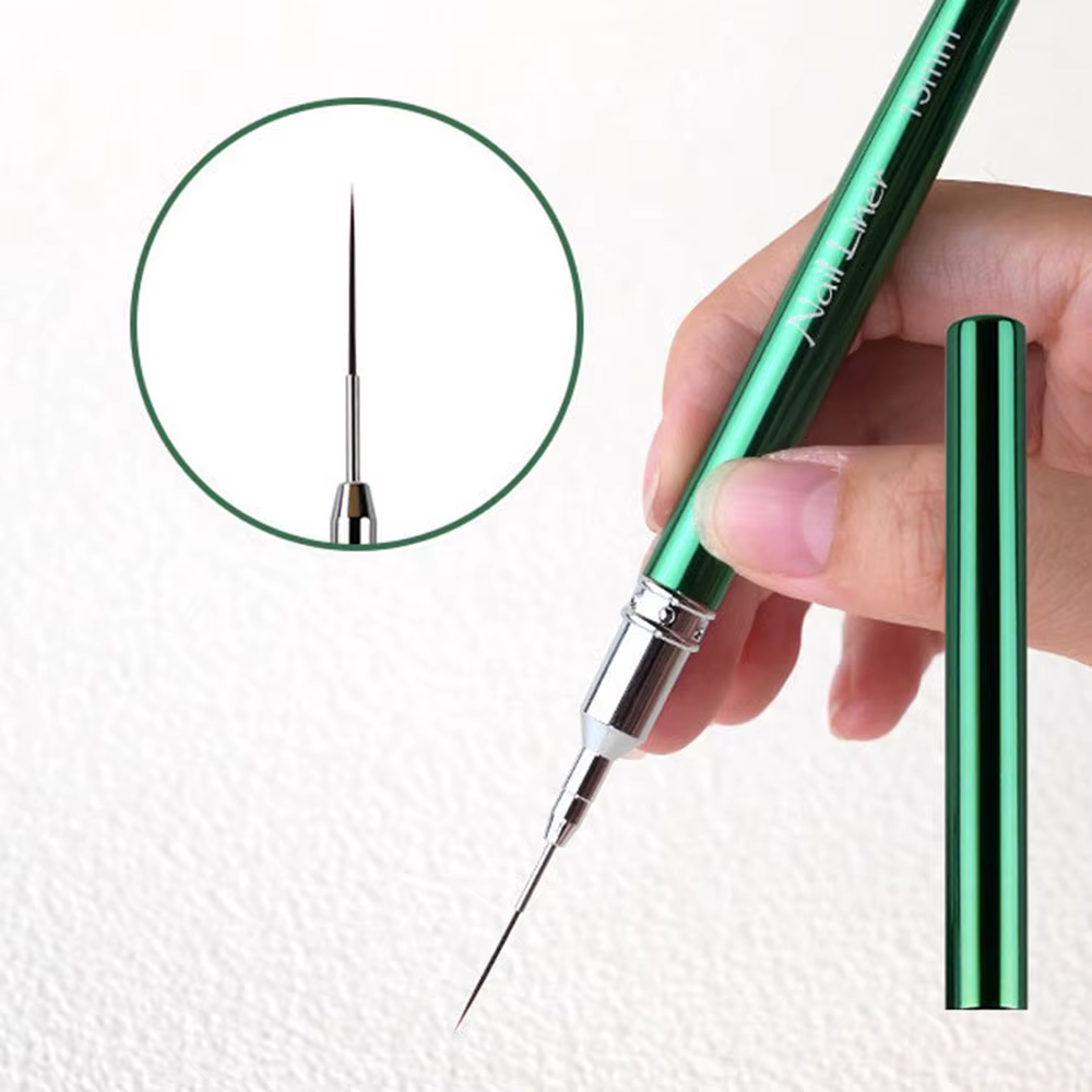 Liner vert en métal pour Nail Art