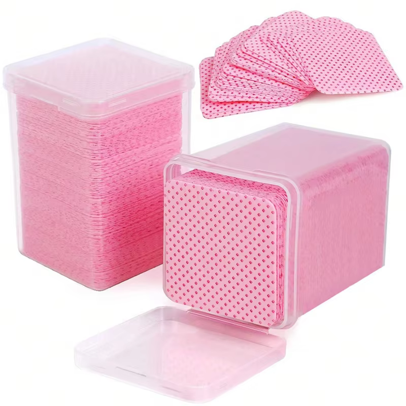 Tampons de coton non pelucheux lingettes dissolvant de vernis à ongles outil de nettoyage