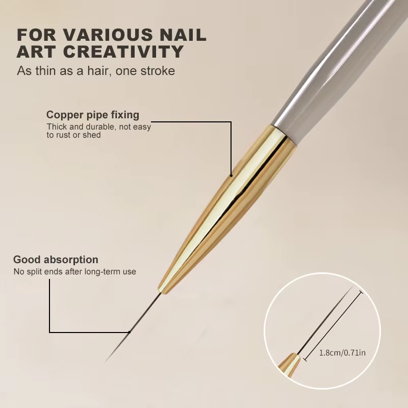 Pinceaux de revêtement pour Nail Art