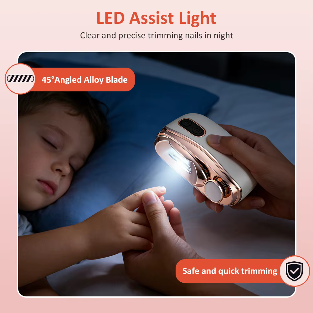 Coupe-ongles électrique automatique rechargeable pour adultes et bébés