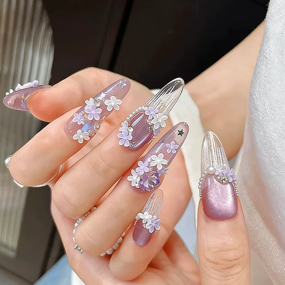 100 pièces de fleurs en résine colorées (frangipanier