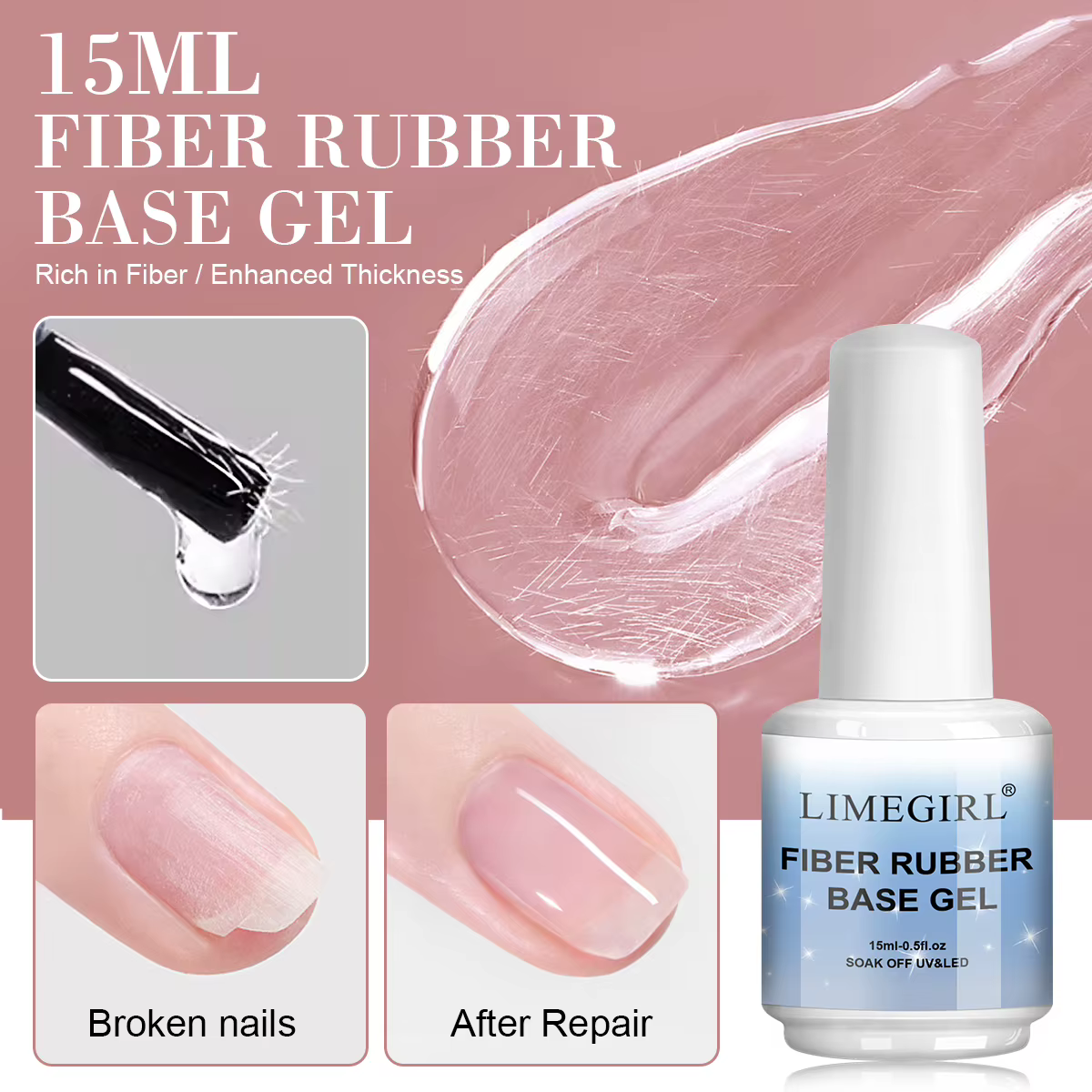 Réparation d'ongles en fibre de verre