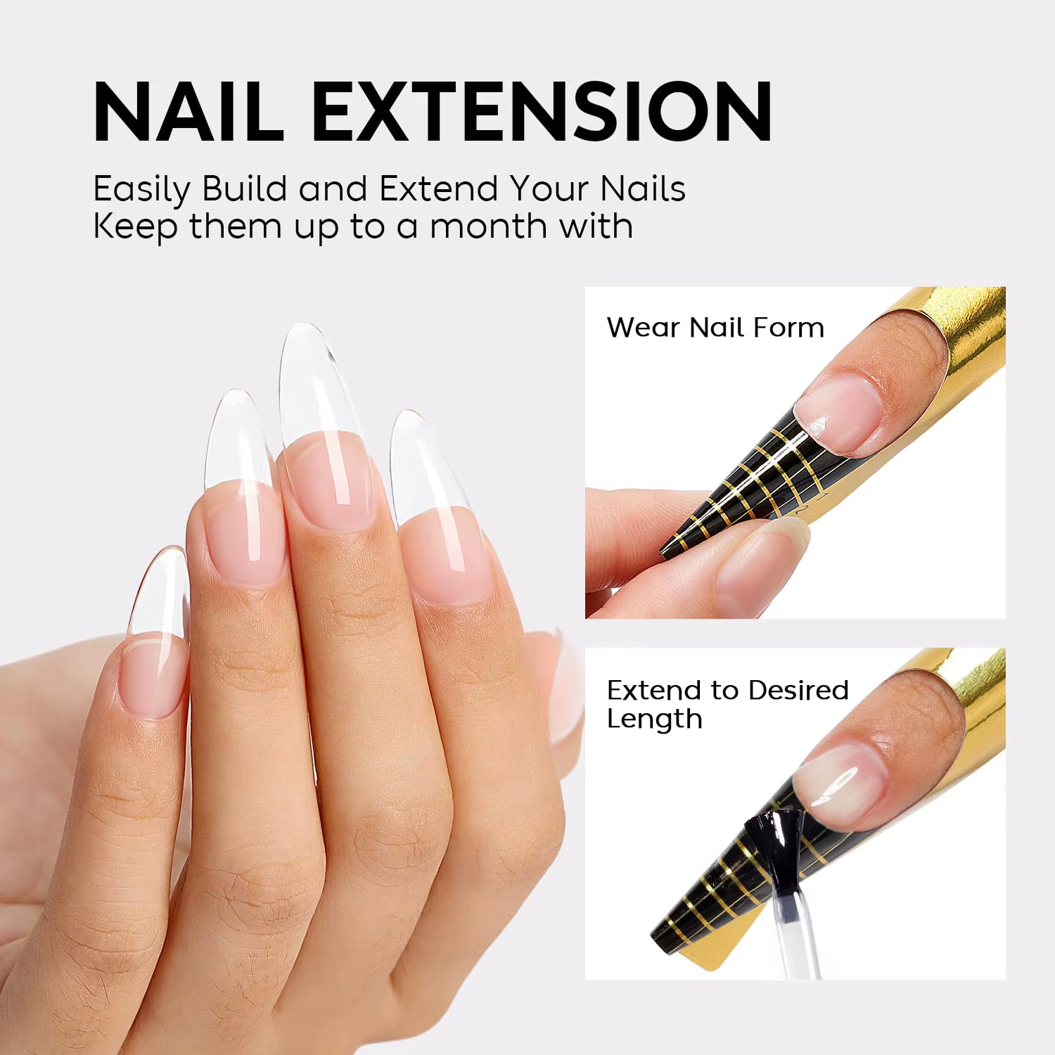 PUENTE 15ML constructeur ongles Gel Transparent Extension