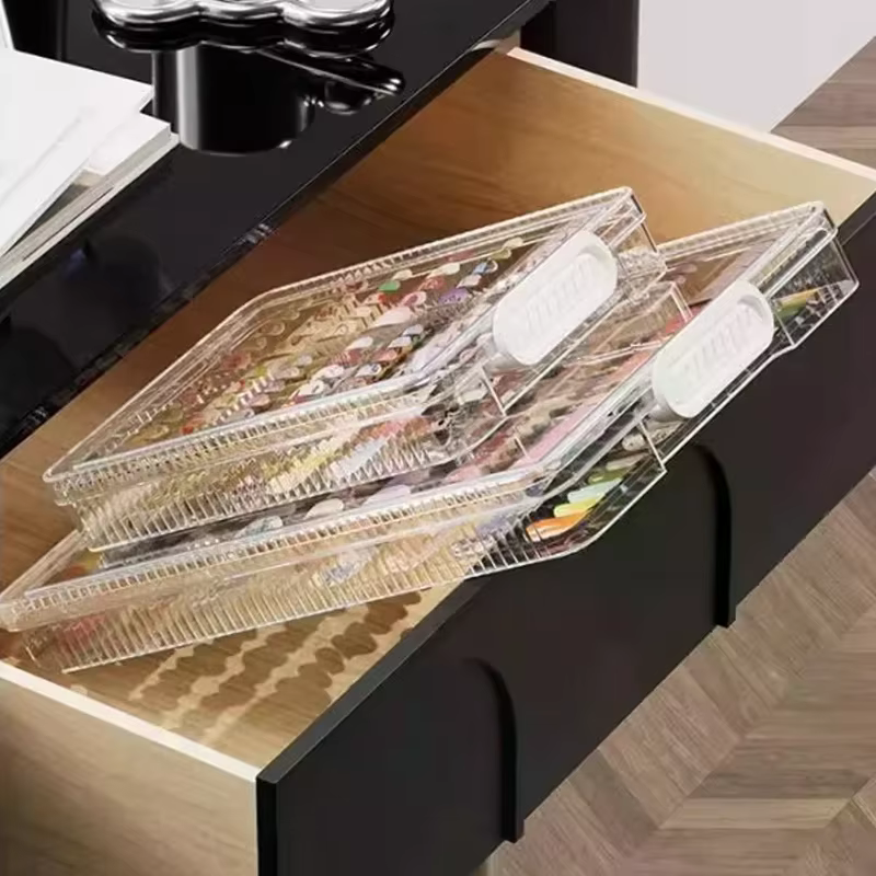 Boîte de rangement vide, ensemble d'emballage pour faux ongles, organisateur de manucure, fournitures pour ongles avec ruban adhésif Double face