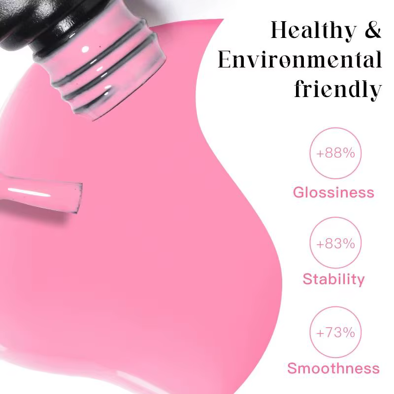 Vernis à ongles Gel jaune pâle HEMA TPO gratuit Semi Permanent à tremper UV LED