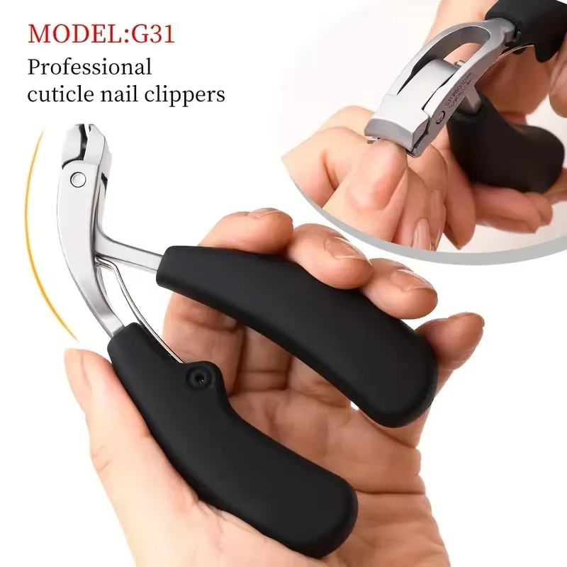 Coupe-ongles incurvés à bouche extra large pour ongles épais