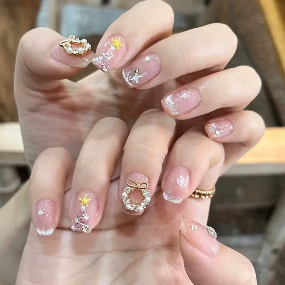 Couronne de noël de luxe pour Nail Art
