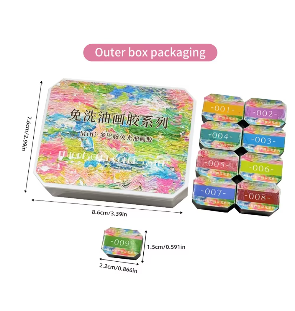Dopamine Fluorescence peinture à l'huile colle 9 couleurs ensemble manucure Art décorer Design bricolage haute Saturation peint sculpté Nail Art