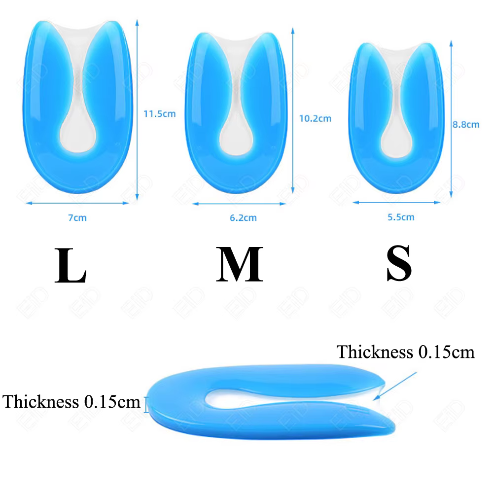 Semelles orthopédiques en Gel pour talon Stable, pour fasciite plantaire, tasse de talon pour douleur calcanaire, santé, soins des pieds, Support, coussin pour pieds droits