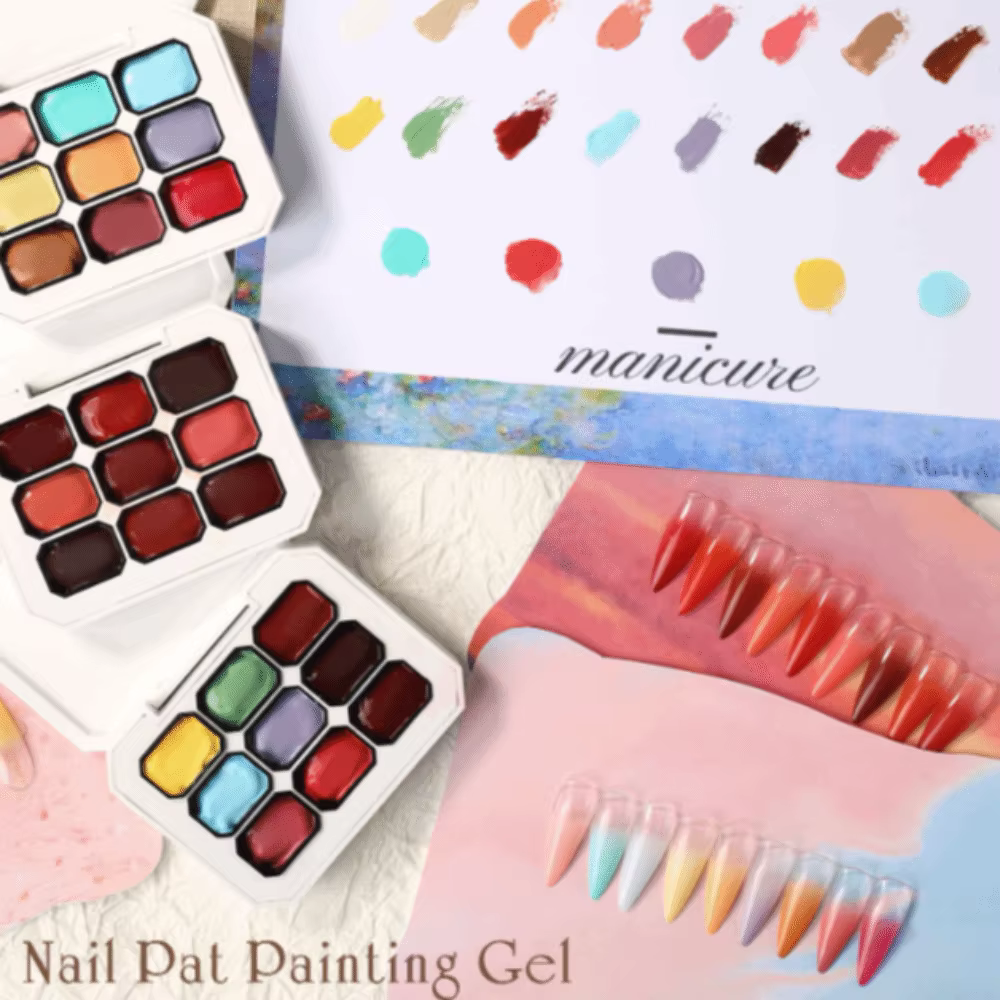 Mini 4IN1 Pat Ombre Gel vernis à ongles français manucure solide facile dégradé peinture Gel 9 couleurs