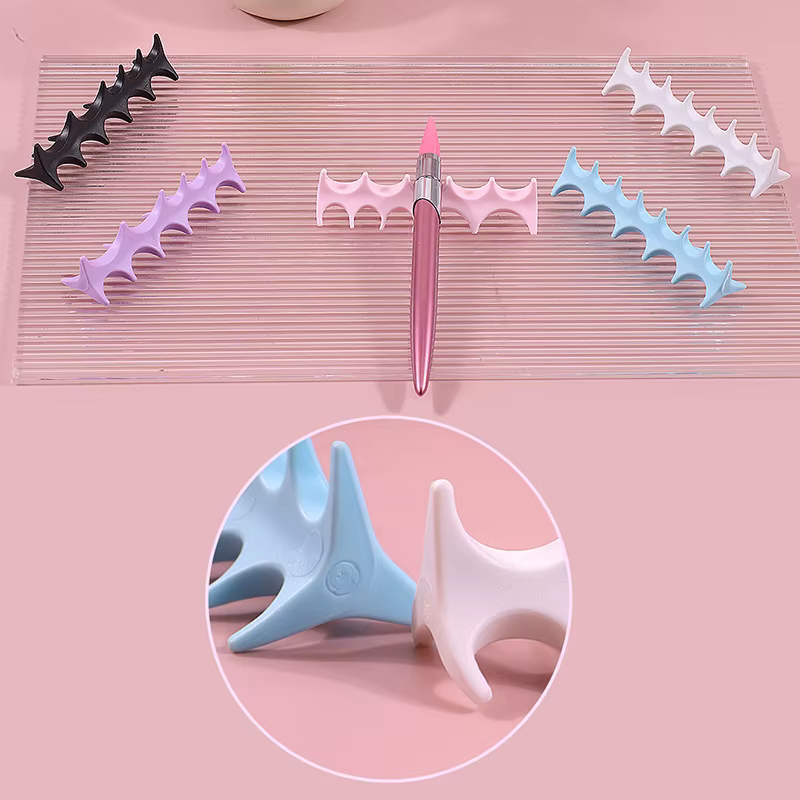 Porte-brosse à ongles en Silicone