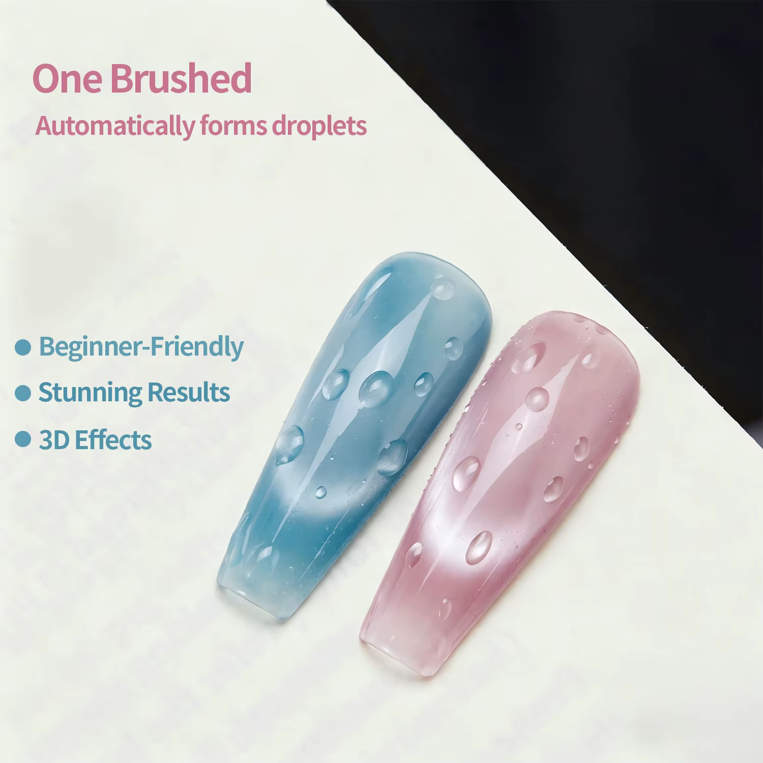 Nailpo Hema/TPO Free Water Drop Top Coat Sans Résidu Auto-lissant Séchage Rapide en 5 Secondes Longue Durée 15ml Haute Qualité Pour Effet 3D Manucure