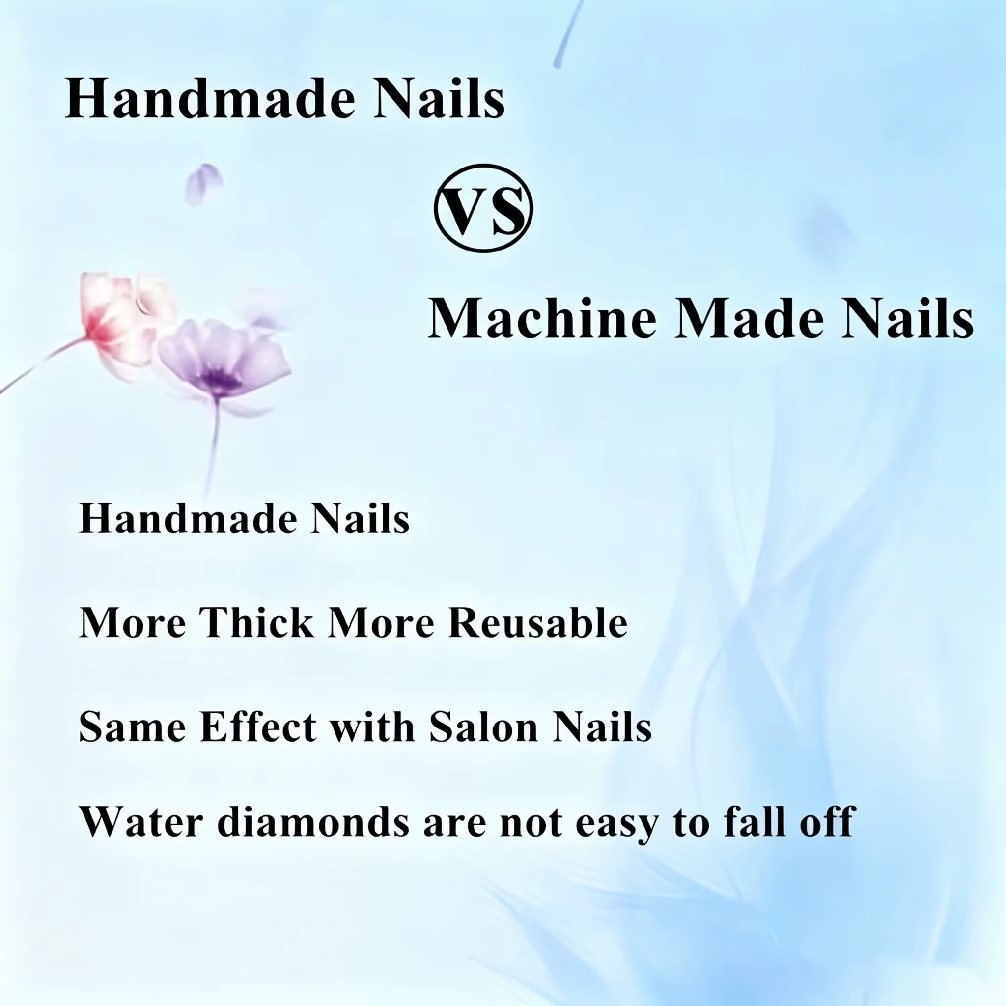 10 faux ongles en forme d'amande pressés à la main