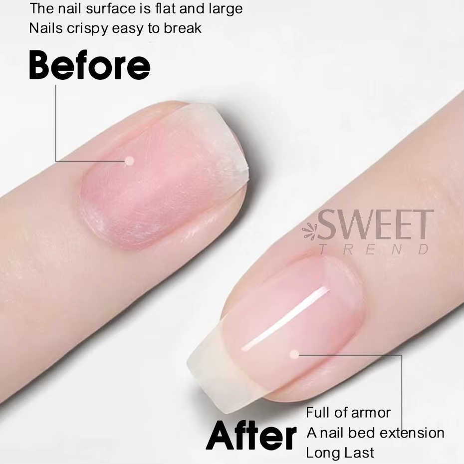 30g renforcer la colle à ongles Gel UV doigt constructeur outils tremper modèle Gel dur épais sans essuyer couche de finition manucure Construction prolonger