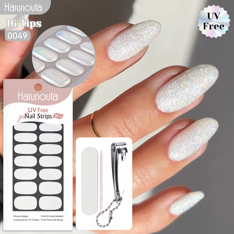 Bandes de gel pour ongles sans UV