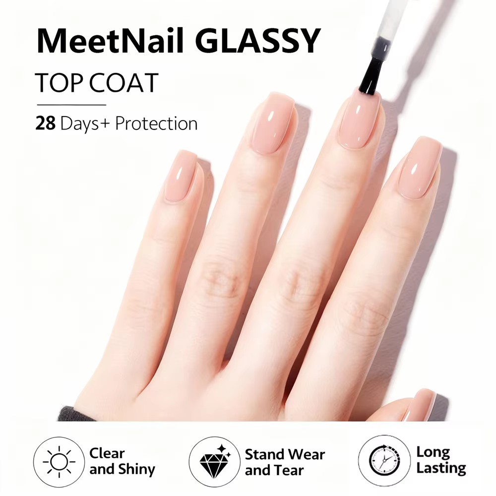 Lot de 2 vernis gel UV (base et top coat) sans résidu