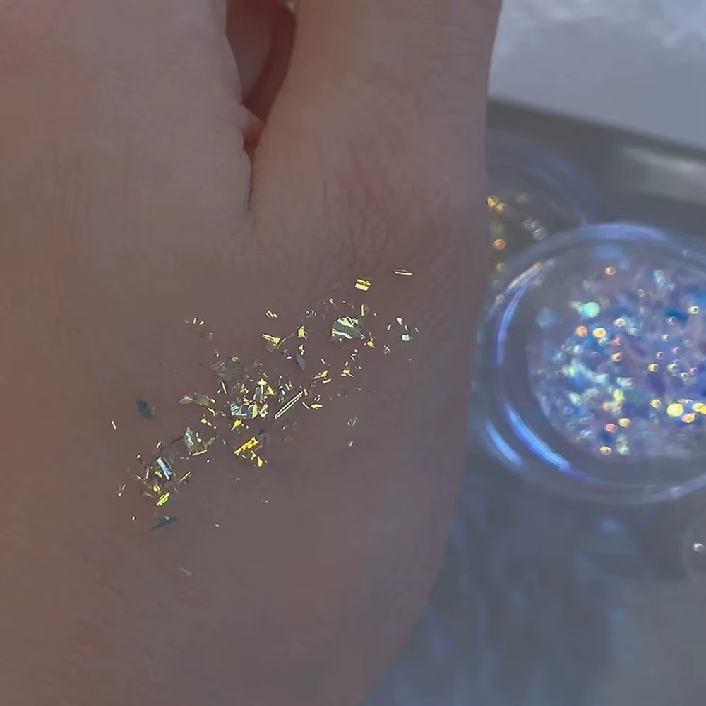1 boîte Aurora neige fondant poudre Ultra-mince 0.5g opale ongles poudres holographique Chrome sirène caméléon bricolage manucure Pigment