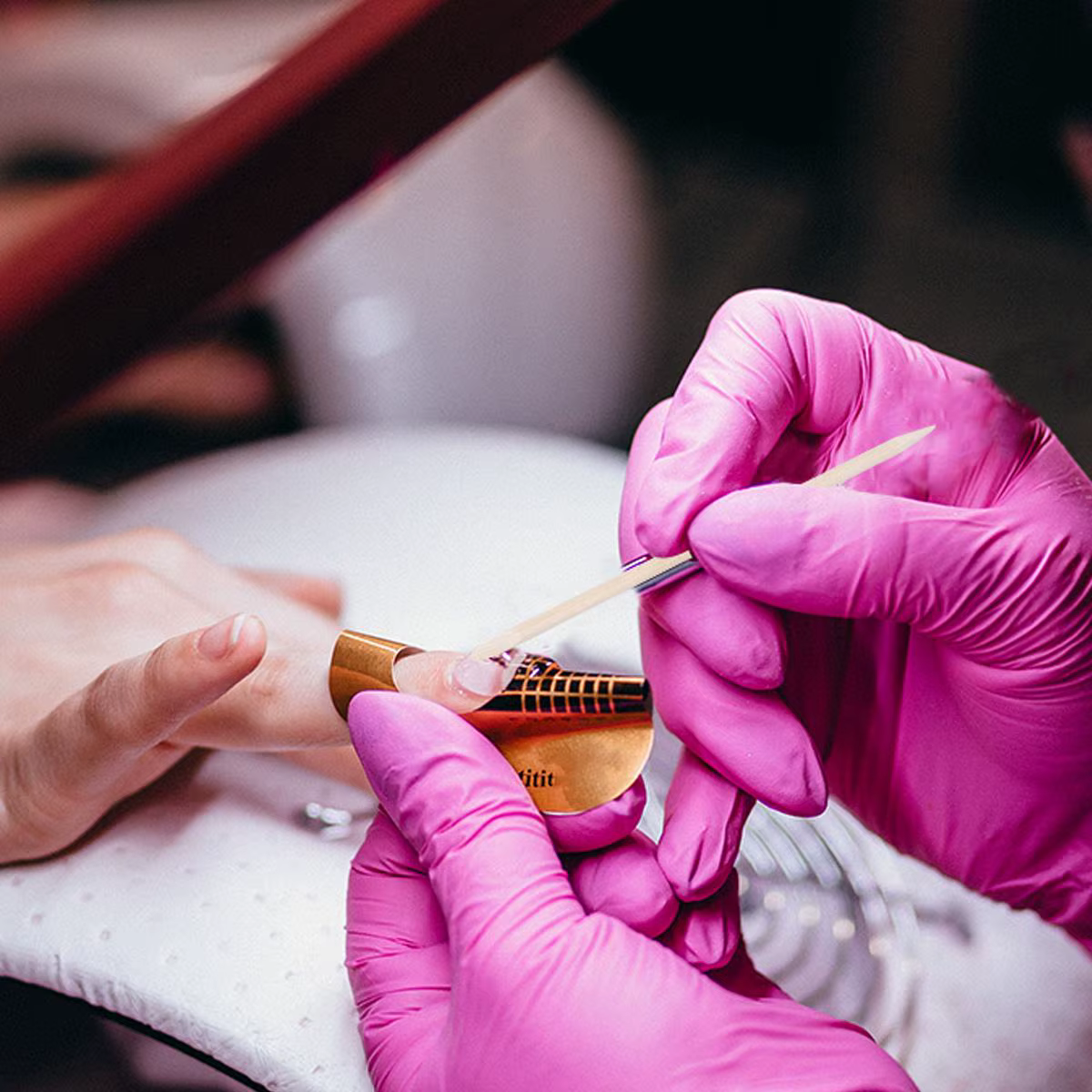 50 pièces ongles signe pédicure outils bambou cuticule poussoir Orange bâtons jetable manucure peau morte dissolvant