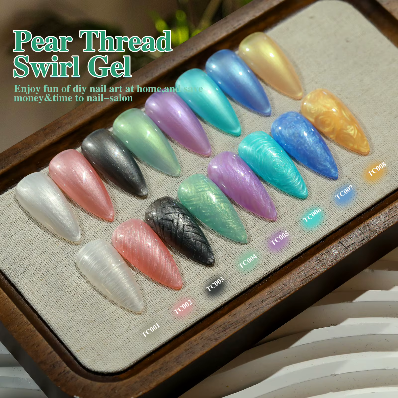 8 couleurs perle coquille fil vernis à ongles Gel UV LED tremper Gel