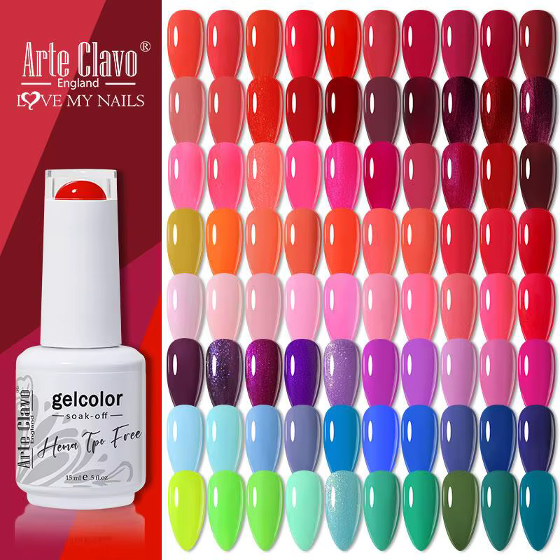 Arte Clavo série rouge vernis à ongles couleurs de fête