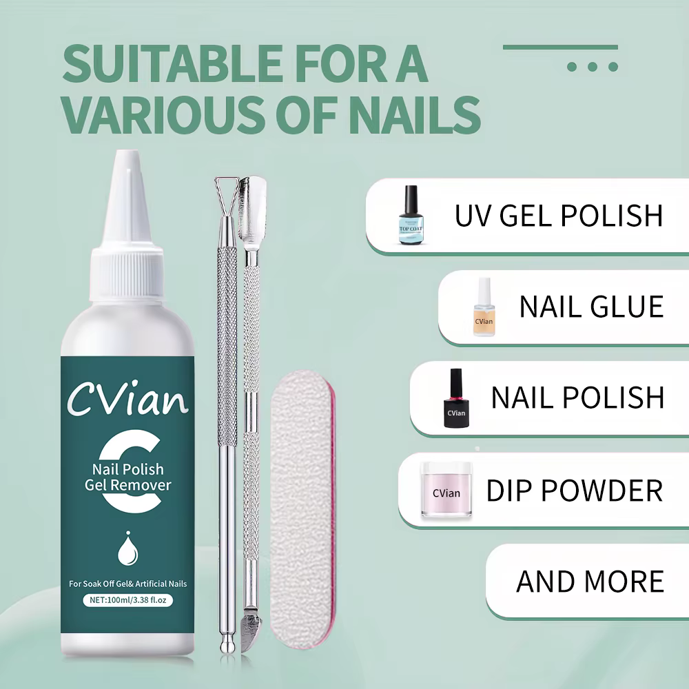Kit de dissolvant pour vernis à ongles en gel