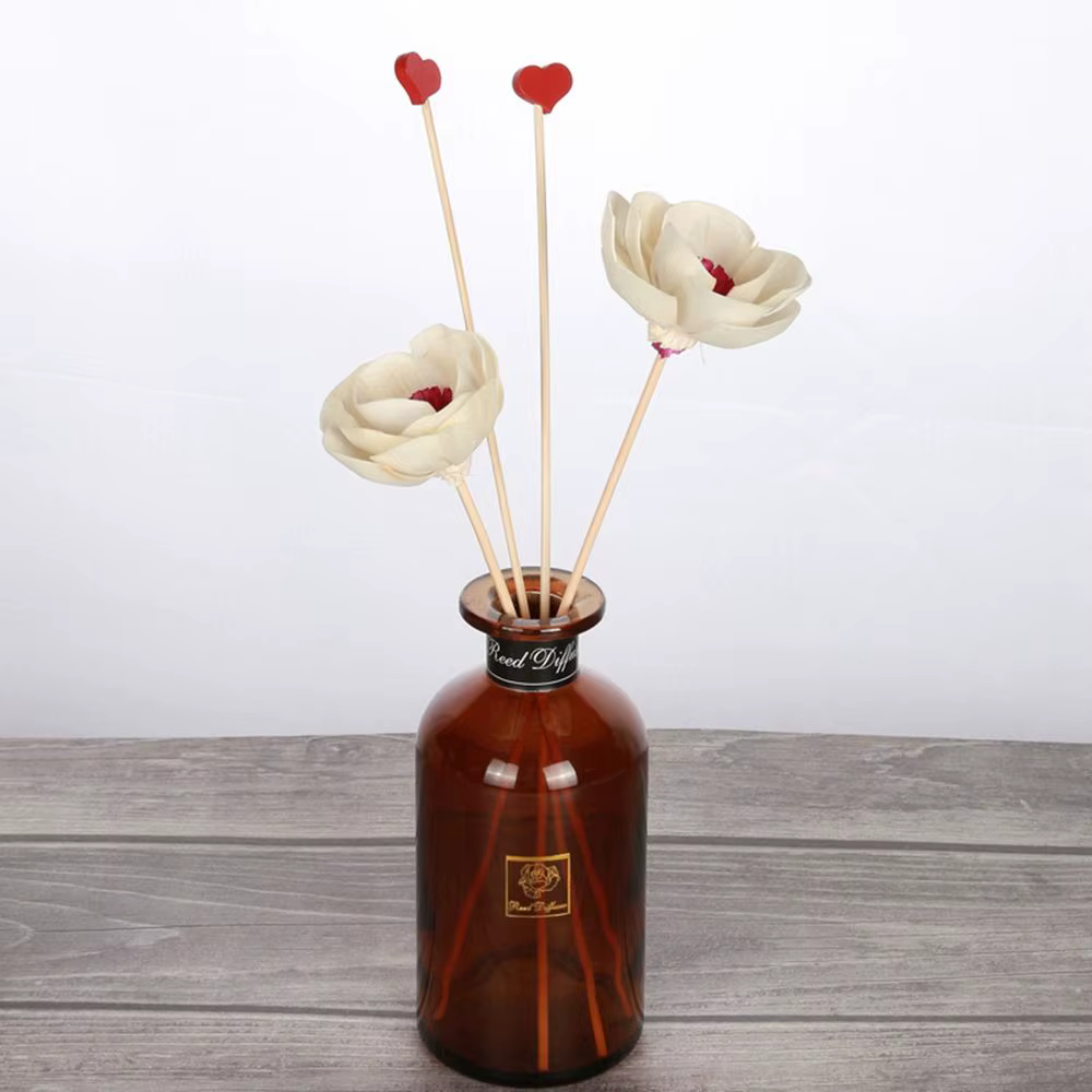 Diffuseur de parfum d'huile aromatique, désodorisant, fleur artificielle, fleur d'aromathérapie, diffuseur en rotin