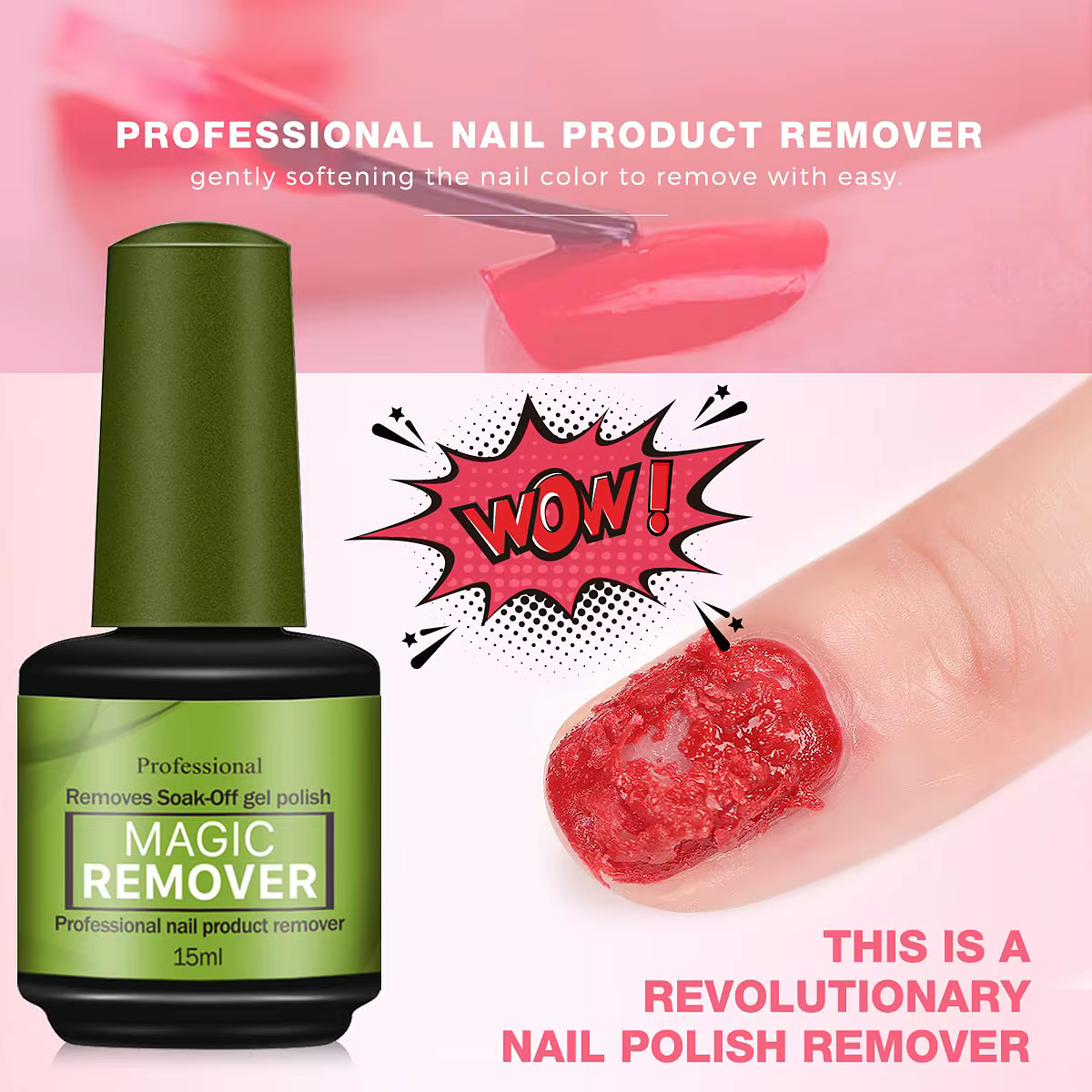 Dissolvant de vernis à ongles Gel magique