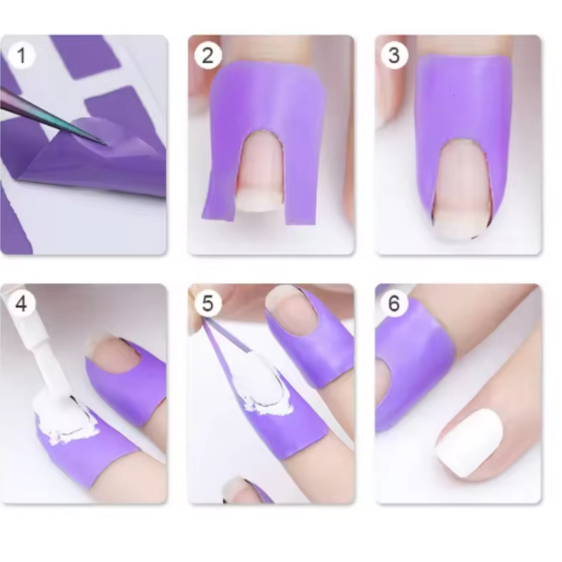 Autocollants anti-débordement pour nail art