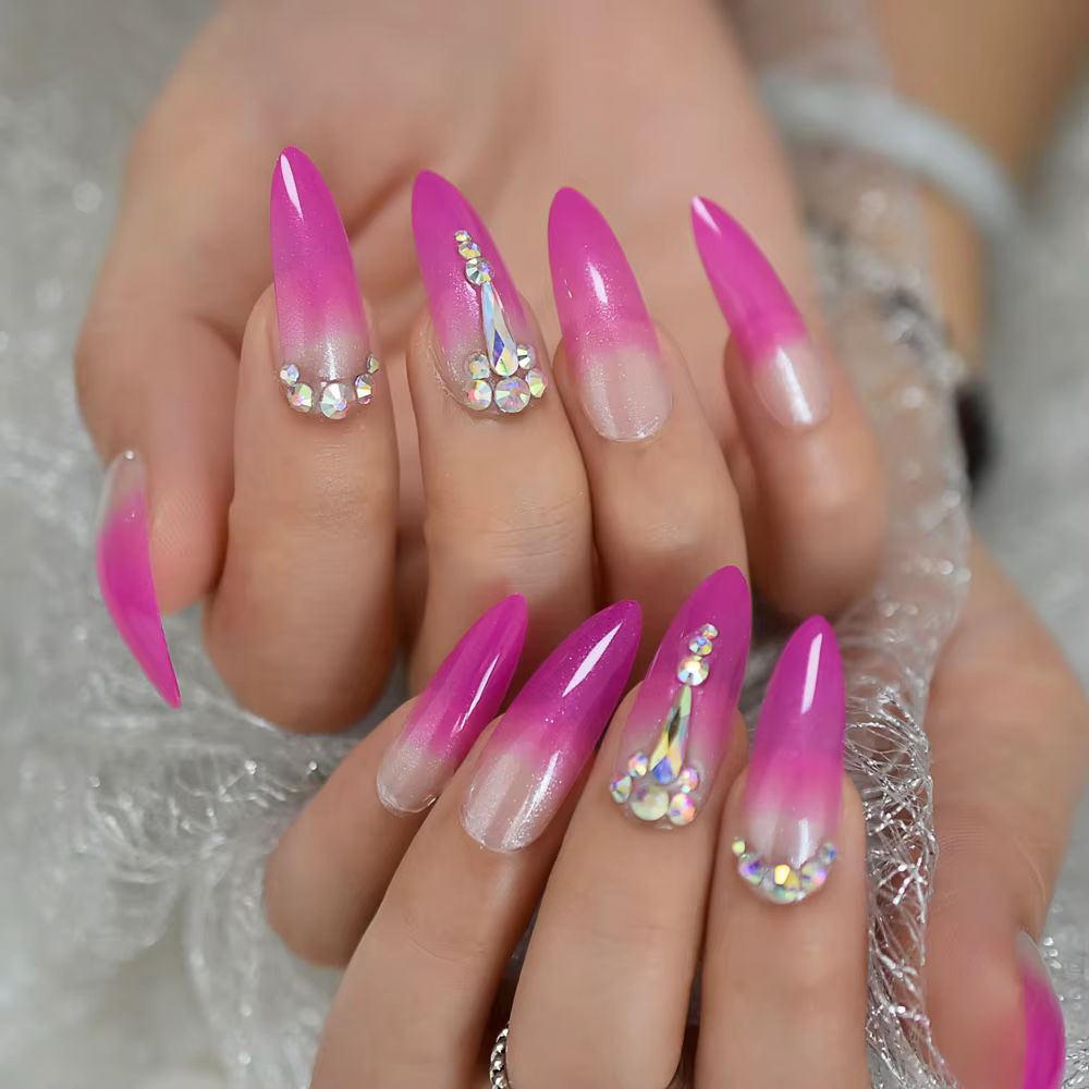 Faux bijoux ombrés extra longs N64.Easy Design
