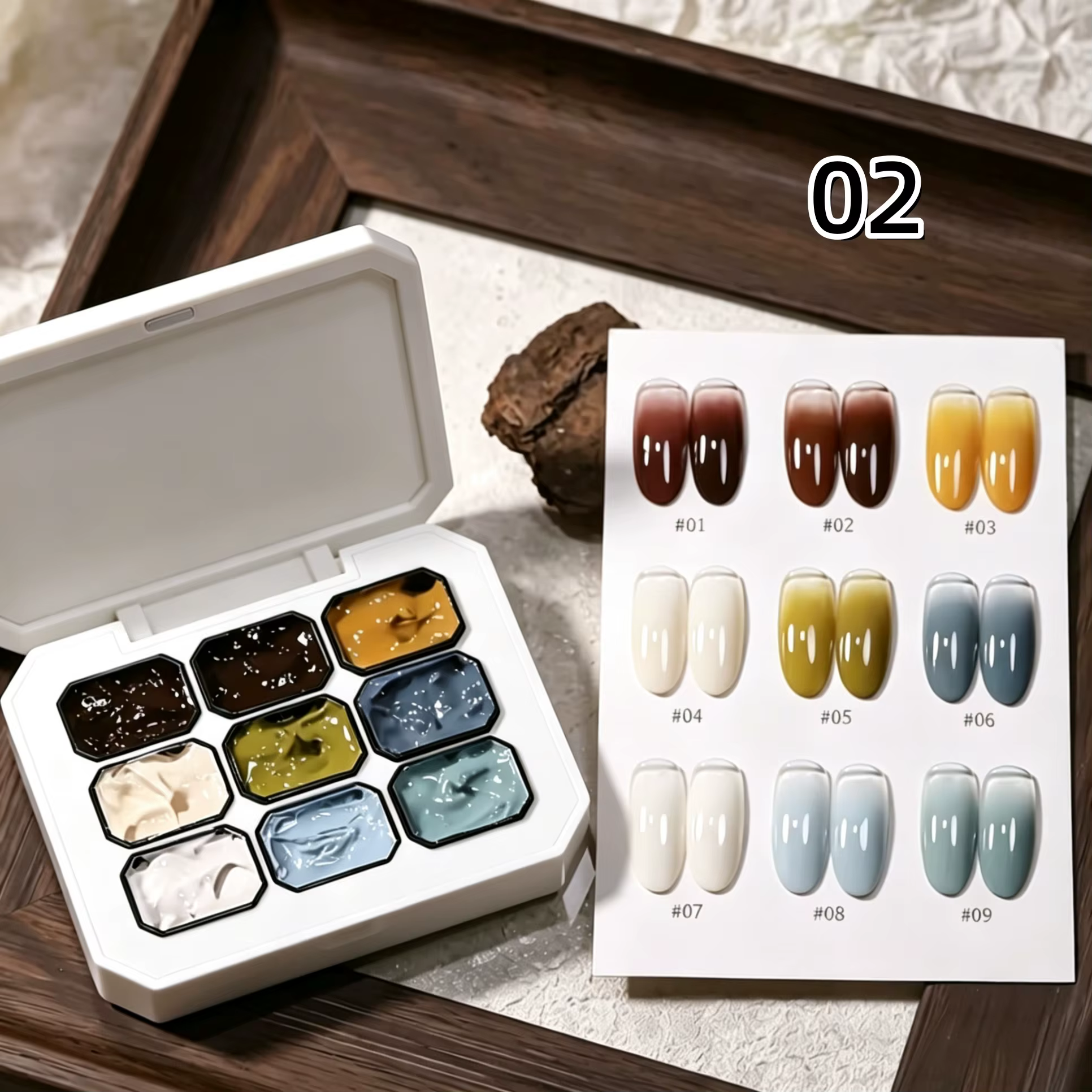 Vernis à ongles solide 9 couleurs