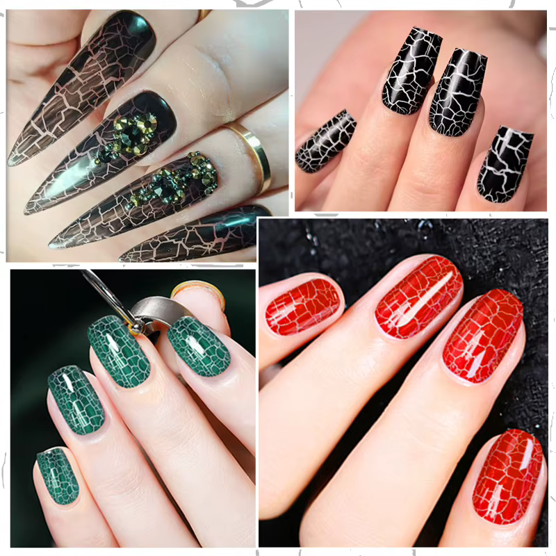 Vernis à ongles gel craquelé