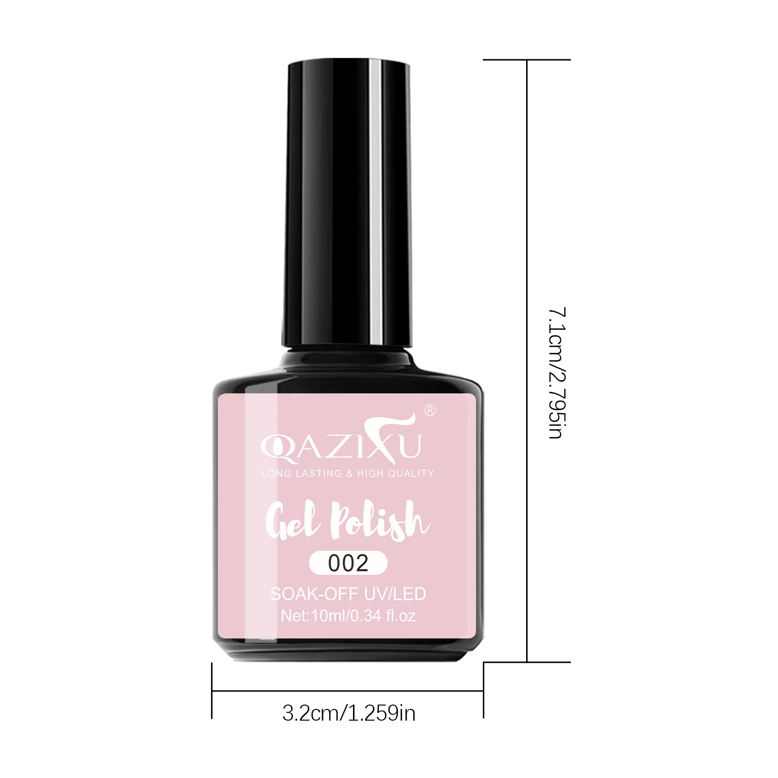 1/2 pièces 10 ml Vernis à ongles gel pailleté rose semi-permanent