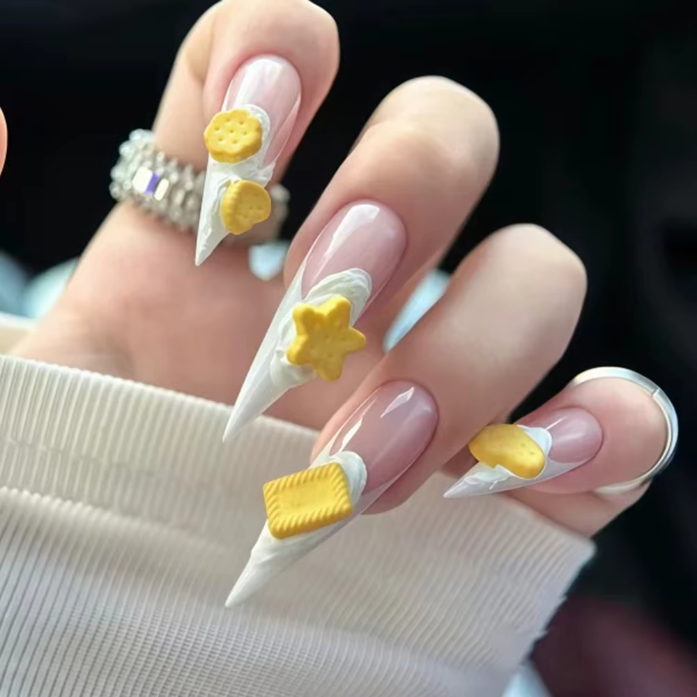 Moule à ongles en forme de biscuits