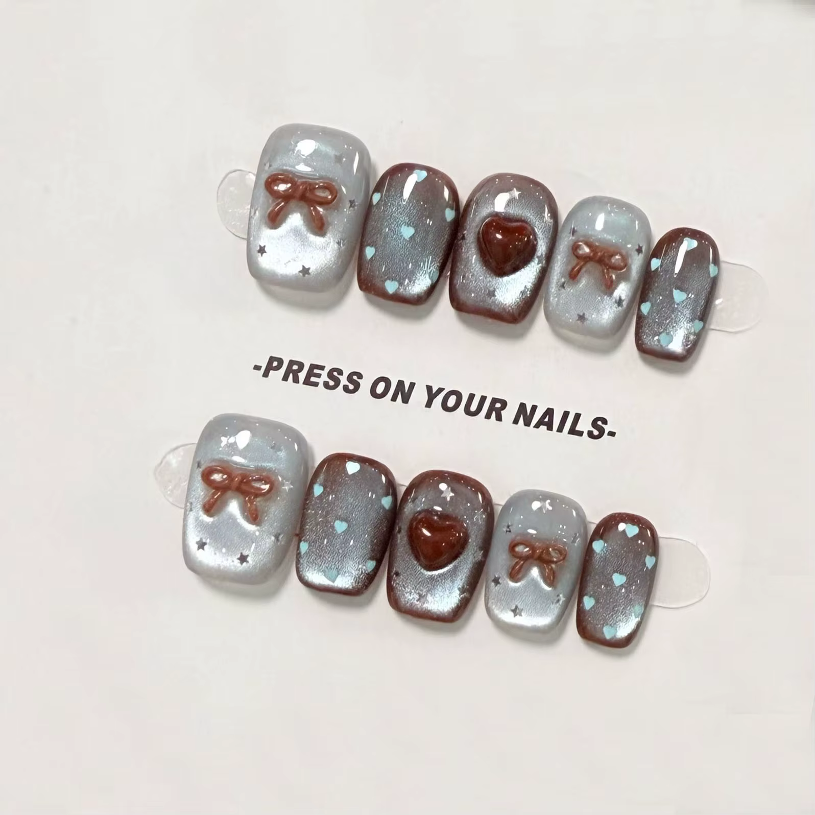 Faux ongles à pression faits à la main