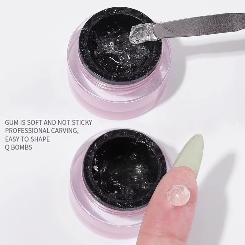 Vernis à ongles Gel transparent antiadhésif pour extensions de mains