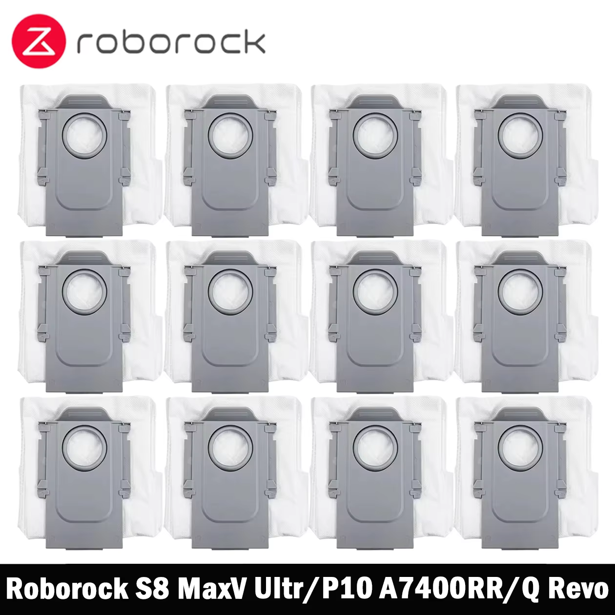 Roborock S8 MaxV Ultra / P10 A7400RR / Q Revo / Qrevo Pro / Qrevo MaxV / Qrevo S / Qrevo Plus Robot aspirateur sacs à poussière accessoires