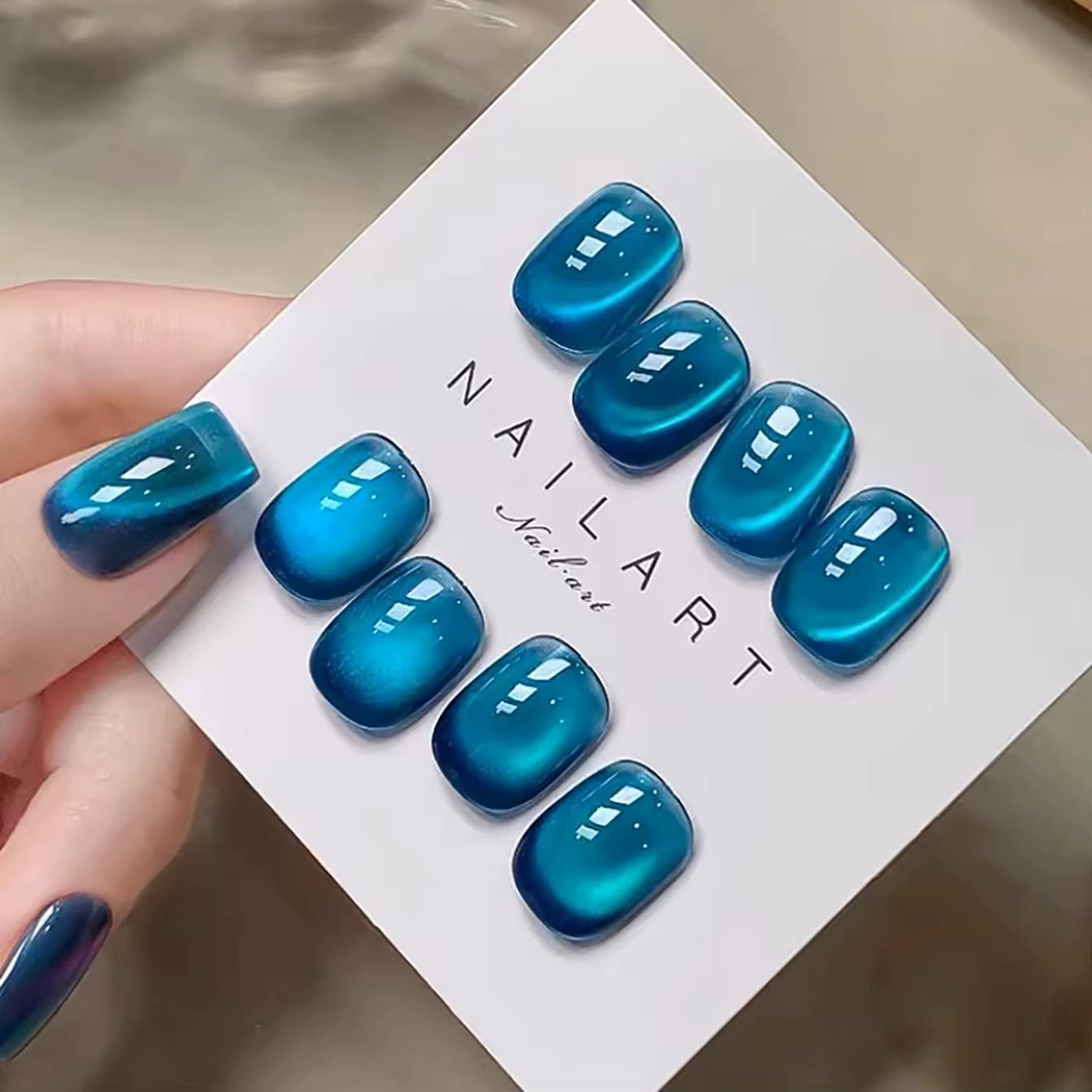 ZH 12ML 2026 Nouveau Gel Magnétique Bleu Lac de Rhin Effet Chat