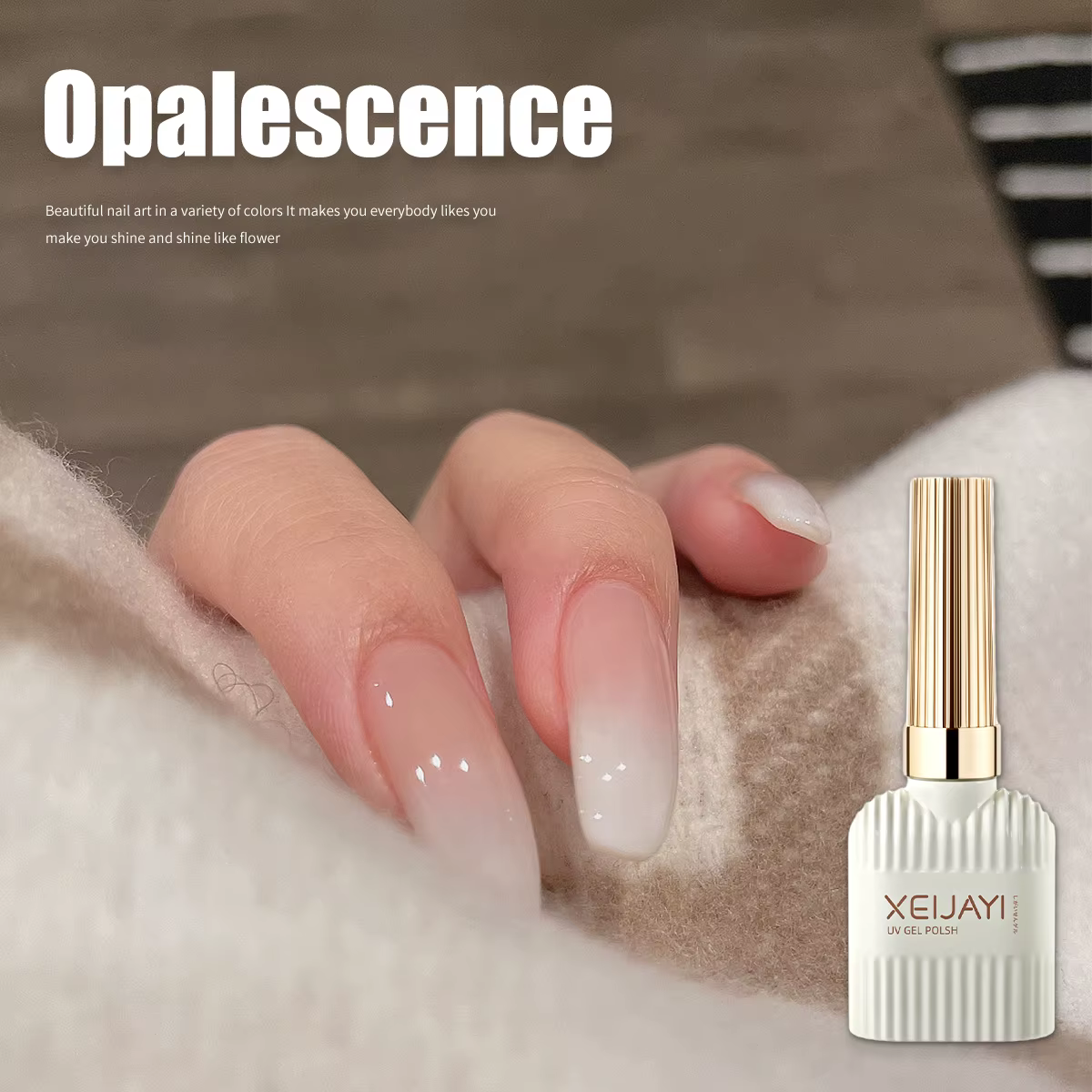 Vernis à ongles Gel blanc laiteux Pudding
