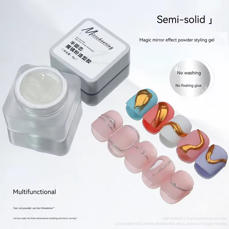 Gel de modélisation des ongles miroir magique